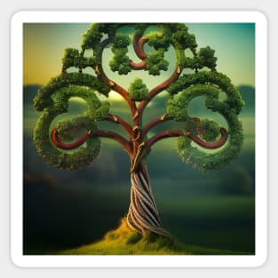 Celtic Tree of Life in the Spring Sticker